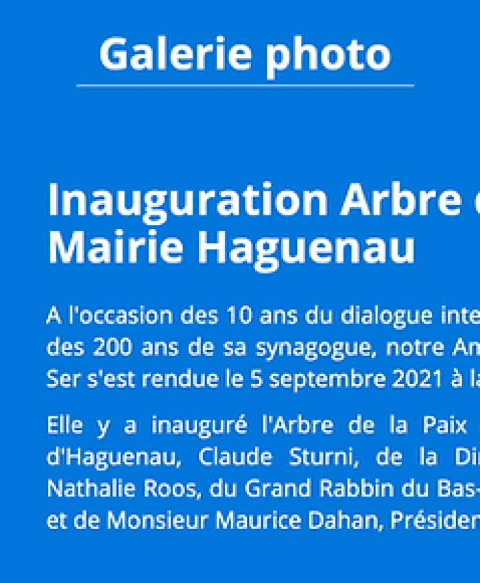 Article de l&rsquo;UNESCO sur l&rsquo;Arbre la Paix à Haguenau