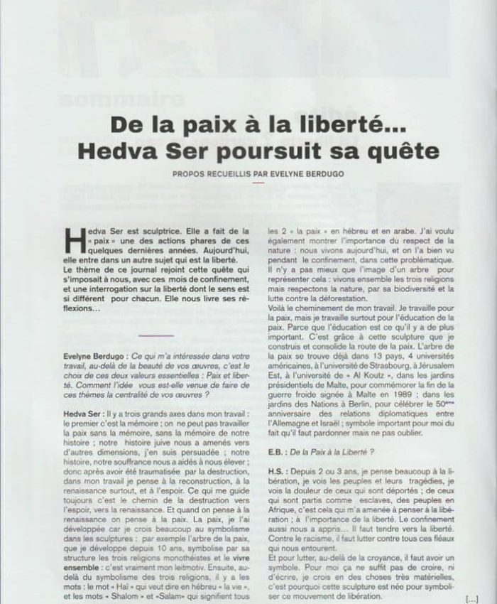 Article Coopération Magazine, janvier 2021