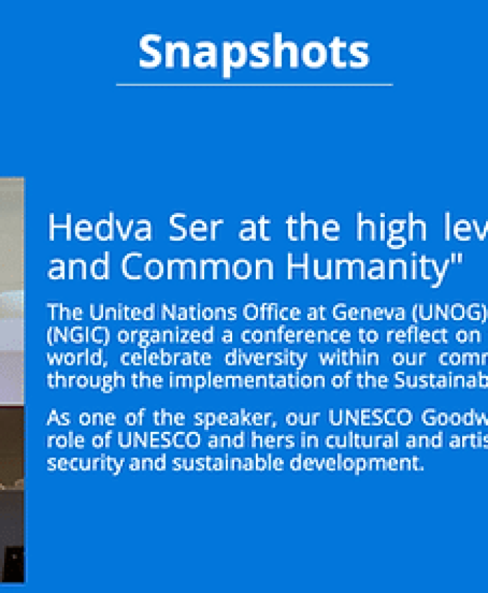 Article de l&rsquo;UNESCO sur la Conférence « Paix, diversité et humanité commune », Nations-Unies de Genève